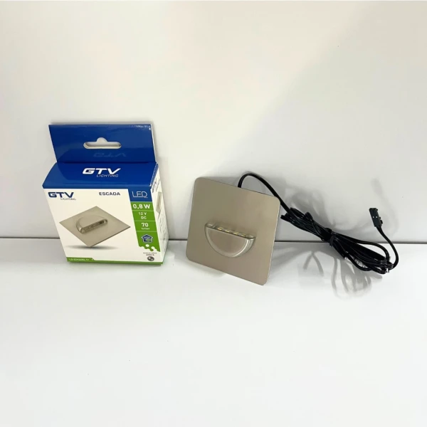 Світильник сходовий GTV LED ESCADA 0,8W, 4000K, DC 12V, IP20, квадратний