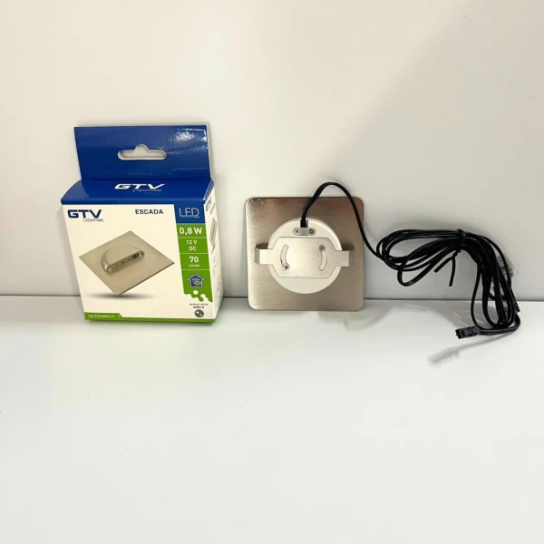 Світильник сходовий GTV LED ESCADA 0,8W, 4000K, DC 12V, IP20, квадратний