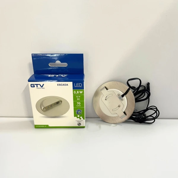 Світильник сходовий GTV LED ESCADA 0,8W, 4000K, DC 12V, IP20, круглий