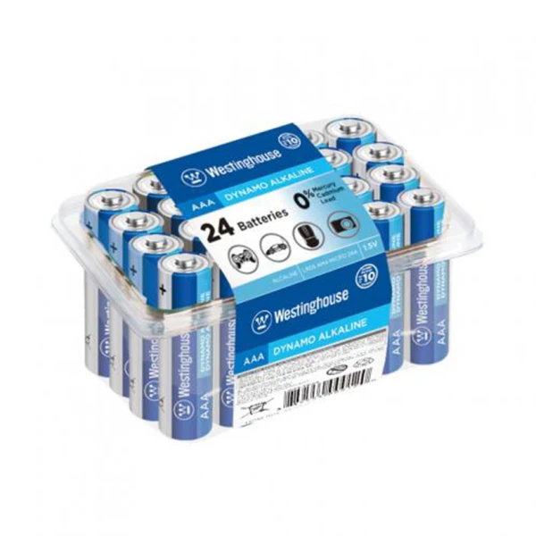 Батарейка Westinghouse Dynamo Alkaline AAA (R03, 286) 24 шт. (LR03-PB24)