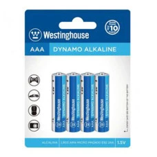 Батарейки комплект Westinghouse Dynamo Alkaline AAA (R03, 286) 4 шт. (LR03-BP4)