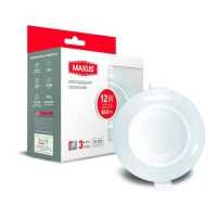 Розумний світильник MAXUS 3-step 12W IP44 (змінні яскравість і колір) круг
