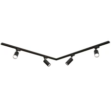 Комплект трекового освітлення (люстра) OLEDIM Set-10L 1+1x4 чорний