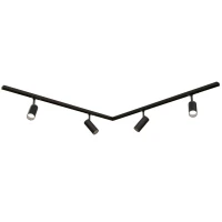 Комплект трекового освітлення (люстра) OLEDIM Set-9L 1+1x4 чорний