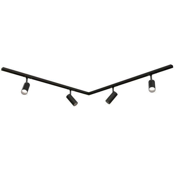 Комплект трекового освещения (люстра) OLEDIM Set-9L 1+1x4 черный