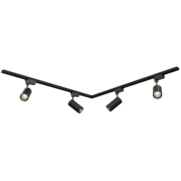 Комплект трекового освітлення (люстра) OLEDIM Set-13L 1+1x4 чорний