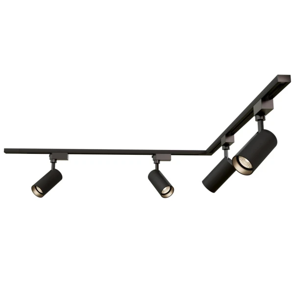 Комплект трекового освітлення (люстра) OLEDIM Set-13L 1+1x4 чорний