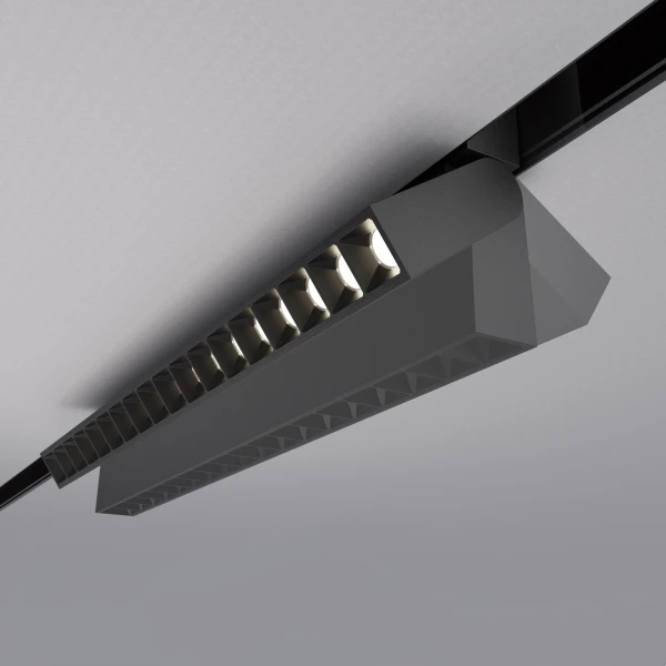 Магнитный трековый светильник поворотный черный OLEDIM OL329A 18W 3CCT (3000K/4000K/6000K)
