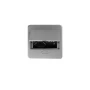 Вбудована меблева розетка GTV AVARO, 1x розетка Schuko, USB A+C, кабель 1,5 м, срібний (AE-PB1SAVA-53N)
