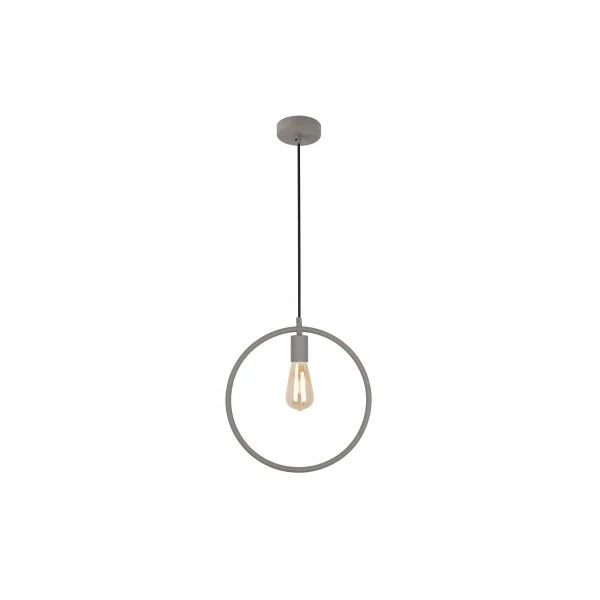 Підвісний світильник GTV decor FIJA, E27, max.40W, IP20, сірий (OS-FI-E27-15-DEC)