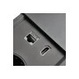 Подовжувач вбудований GTV PRESTINO, 2x роз. schuko, USB A+C, RJ45, HDMI, 1,5 м, чорний