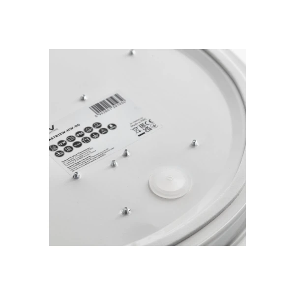 Стельовий світильник GTV ASTRA LED, Ø255мм, 4000К, 12W, 960Lm, AC220-240В, 50/60Гц, PF>0,5, IP54