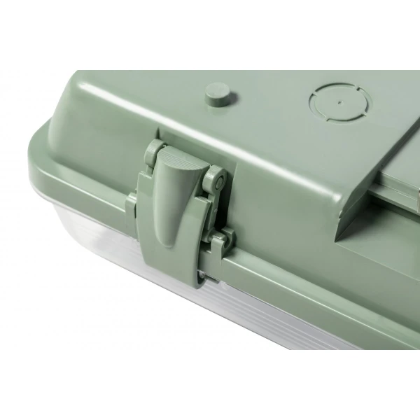 Герметичний світильник GTV HELIOS BIS 125х11см, T8, G13, AC220-240V, 50/60Hz, IP65, ABS/PS, сірий