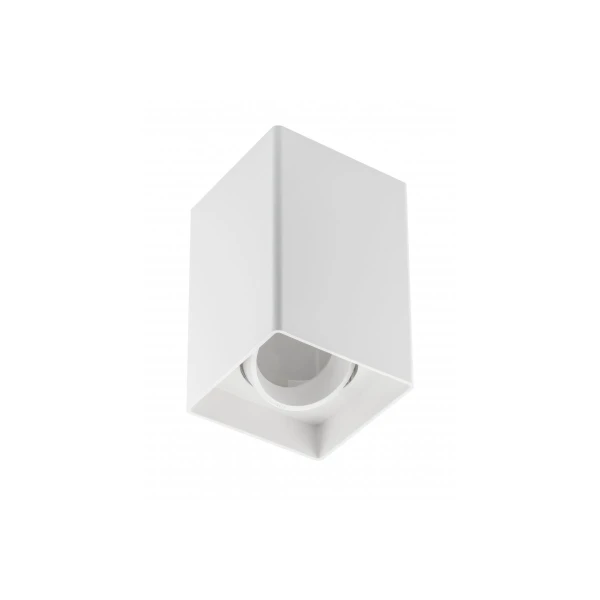 Світильник GTV RESTO, 80x80x125mm, IP20, max.20W, квадрат, білий (пластик) (OS-RST8080KW1-10)