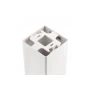 Світильник GTV RESTO, 80x80x125mm, IP20, max.20W, квадрат, білий (пластик) (OS-RST8080KW1-10)