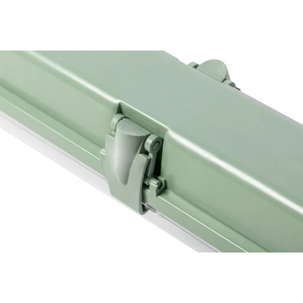 Герметичний світильник GTV HELIOS BIS 130х7см, T8, G13, AC220-240V, 50/60Hz, IP65, ABS/PS, сірий