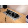 Мебельная розетка MULTISOFT, 2хSHUKO, USB A+C, RJ45, кабель 1.5 м, алюминий
