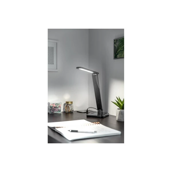 Настільна лампа GTV HIKARI LED, 6W, CCT, чорна, працює від power bank (LB-HIK6WCCT-10)