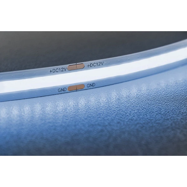 Стрічка GTV COB 12V, 320LED/m, 8mm, 8W/m, 600lm/W, 6500K, 5м