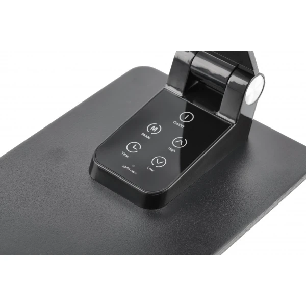 Настільна лампа GTV Loneos, 12W, 3-CCT, USB, Чорна, працює від power bank (LB-LON12W-10-DEC)