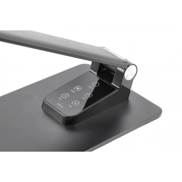 Настільна лампа GTV Loneos, 12W, 3-CCT, USB, Чорна, працює від power bank (LB-LON12W-10-DEC)