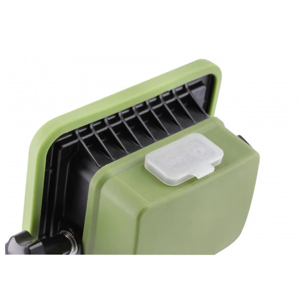 Прожектор с аккумулятором GTV ALLEDO, 10W, IP54, 120°, 6400K, зелёный (LD-ALCX10W-64)