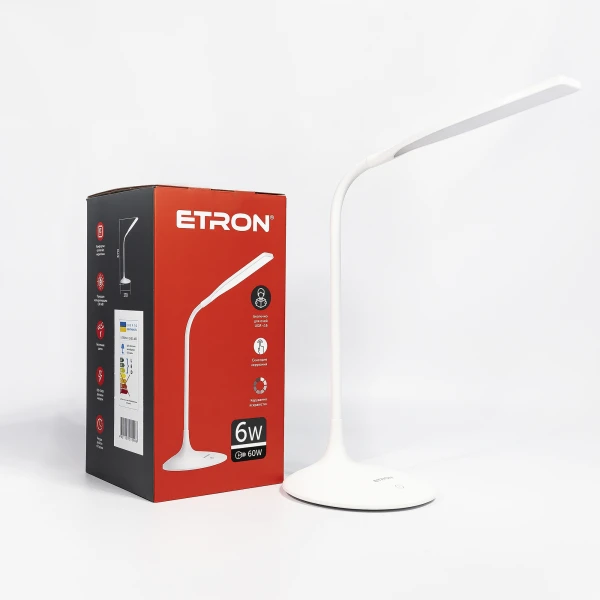 Лампа настільна світлодіодна ETRON Delta 1-EDL-405 6W 4200K