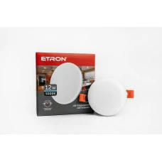 Светодиодный светильник Etron 12W 5000К ІР20 круг