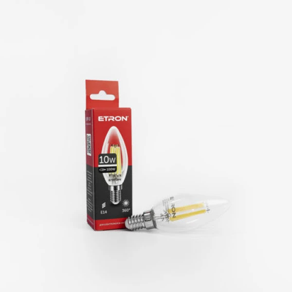 LED лампа ETRON Filament 1-EFP-118 C37 E14 10W 4200K