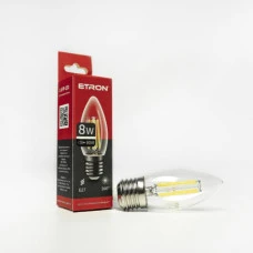 LED лампа ETRON Filament 1-EFP-120 C37 E27 8W 4200K