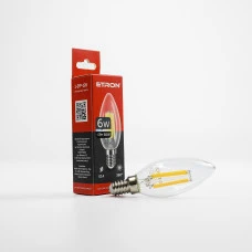 Лампа світлодіодна ETRON Filament Power 1-EFP-126 C37 E14 6W 4200К