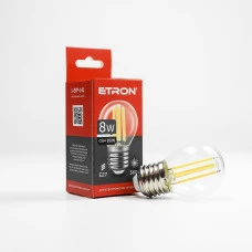 Лампа світлодіодна ETRON Filament Power 1-EFP-141 G45 E27 8W 3000K