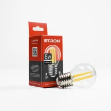 Лампа світлодіодна ETRON Filament Power 1-EFP-149 G45 E27 6W 3000K