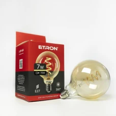 LED лампа ETRON Filament 1-EFP-166 G125 Vintage E27 7W 2700K золото