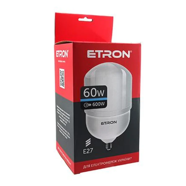 Лампа світлодіодна ETRON High Power 1-EHP-306 T160 60W 6500K 220V E27