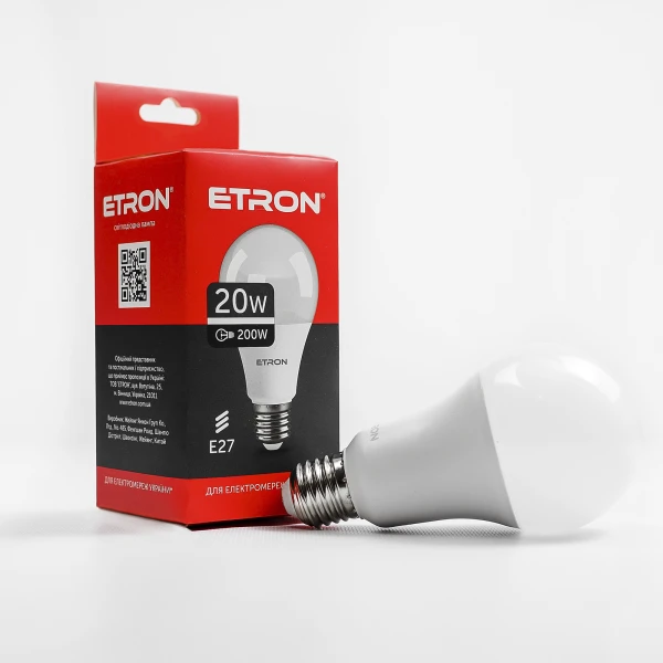Лампа светодиодная ETRON Light Power 1-ELP-002 A70 20W 4200K E27