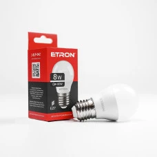 Лампа світлодіодна ETRON Light Power 1-ELP-042 G45 8W 4200K 220V E27