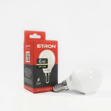 Лампа світлодіодна ETRON Light Power 1-ELP-047 G45 6W 3000K 220V E14