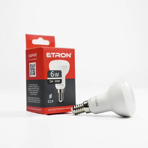 LED лампа ETRON Light 1-ELP-072 R50 6W 4200K 220V E14