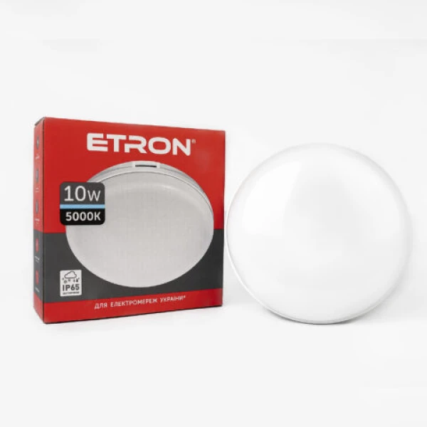 Світлодіодний світильник Etron 10W IP65 5000К circle