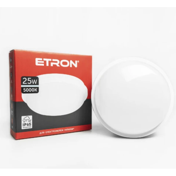 Светодиодный светильник Etron 25W 5000К IP65 circle