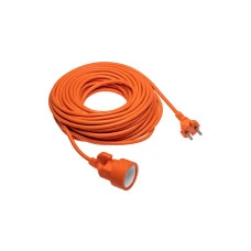 Подовжувач 20м GTV SCHUKO/FRENCH садовий, HV05VV-F, 2х1,0мм2 (AE-POGRODUN-20)