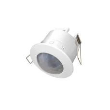 Датчик руху з регулюванням чутливості сутінків GTV CR-CR5000-00, 1200W, IP20, 360⁰, CR-5, білий