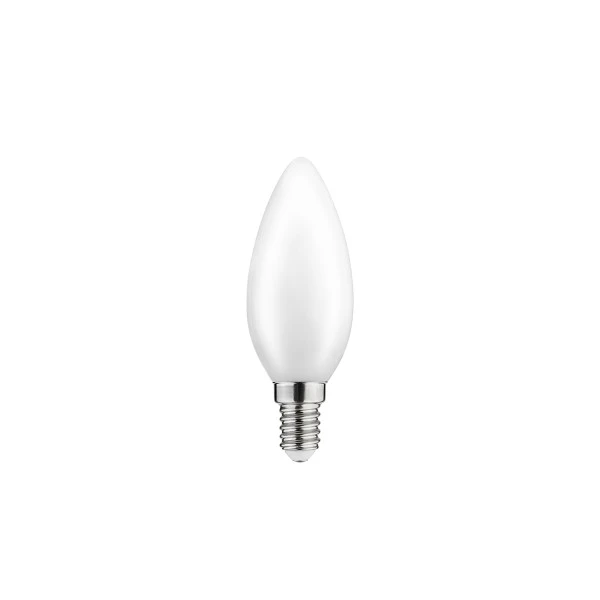 Лампа GTV LED 4W Молочний Filament C35, 3000K, E14 (LD-C35FL4M-30)
