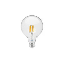 Лампа GTV 8W FILAMENT, G125, 3000K, E27 (LD-G125FL8-30)
