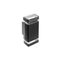 Світильник фасадний GTV NESSA подвійний, GU10, MAX.50W, IP54, чорний