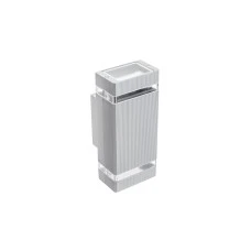 Світильник фасадний GTV NESSA подвійний, GU10, MAX.50W, IP54, сірий