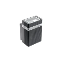 Світильник фасадний GTV NESSA одинарний, GU10, MAX.50W, IP54, чорний