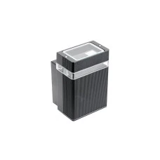 Світильник фасадний GTV NESSA одинарний, GU10, MAX.50W, IP54, чорний