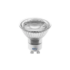 Лампа GTV LED SMD 2835, 4000K, GU10, 5W, скло (LD-SZ5010-40)